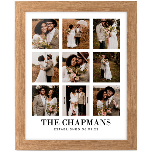 Gallery of Nine Portrait Tabletop Framed Prints, Natural, None, 8x10, Multicolor, multi