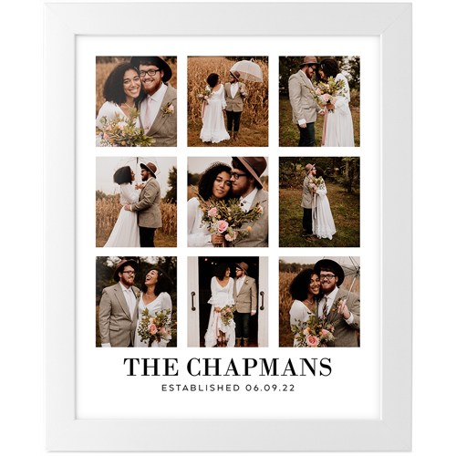 Gallery of Nine Portrait Tabletop Framed Prints, White, None, 8x10, Multicolor, multi