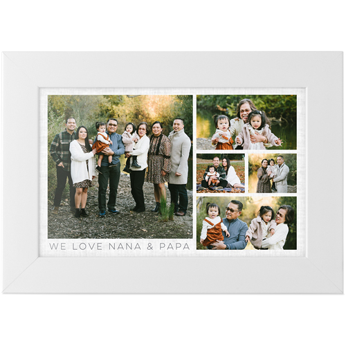 Hero Gallery of Five Tabletop Framed Prints, White, None, 4x6, Multicolor