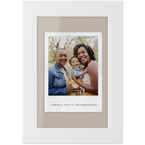 Simple Photo Frame Tabletop Framed Prints, White, None, 4x6, Beige, rye