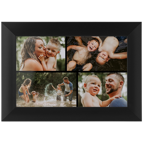 Gallery of Four Tabletop Framed Prints, Black, None, 4x6, Multicolor
