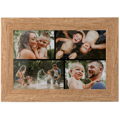 Gallery of Four Tabletop Framed Prints, Natural, None, 4x6, Multicolor, multi