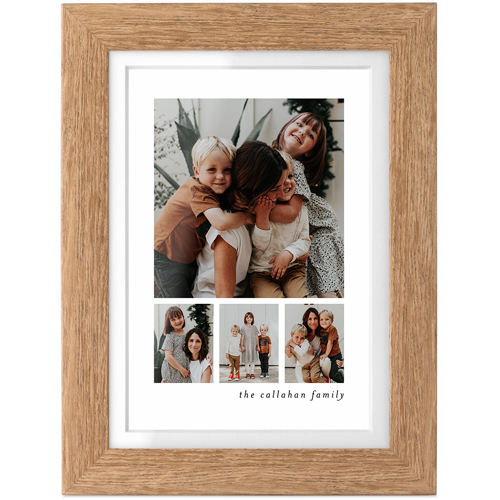 Hero Gallery of Four Tabletop Framed Prints, Natural, White, 4x6, Multicolor