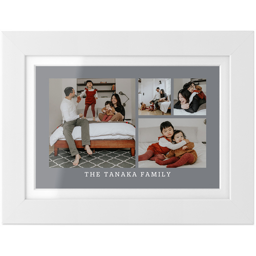 Framed Gallery Of Four Tabletop Framed Prints, White, White, 4x6, Multicolor