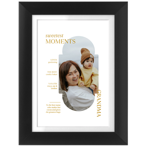 Favorite Infographic Tabletop Framed Prints, Black, White, 4x6, White, white