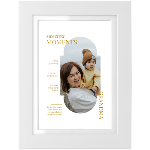 Favorite Infographic Tabletop Framed Prints, White, White, 4x6, White, white