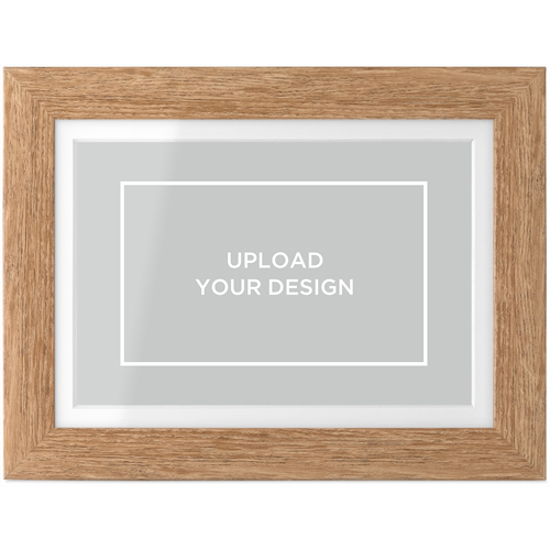 Upload Your Own Design Tabletop Framed Prints, Natural, White, 4x6, Multicolor