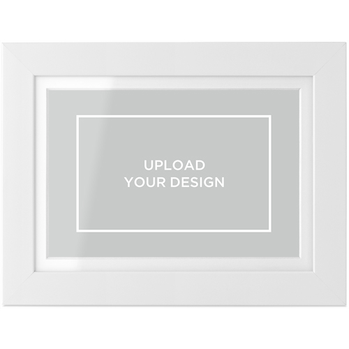 Upload Your Own Design Tabletop Framed Prints, White, White, 4x6, Multicolor