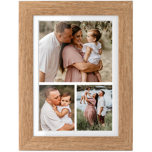 Gallery of Three Portrait Tabletop Framed Prints, Natural, White, 4x6, Multicolor