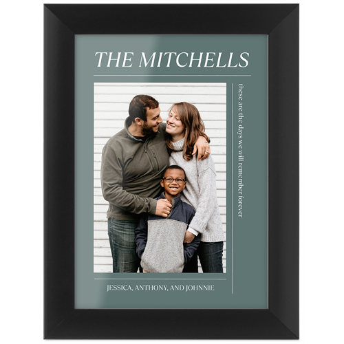 Editorial Snapshot Tabletop Framed Prints, Black, None, 5x7, Blue