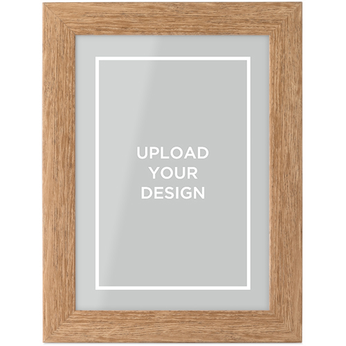 Upload Your Own Design Portrait Tabletop Framed Prints, Natural, None, 5x7, Multicolor