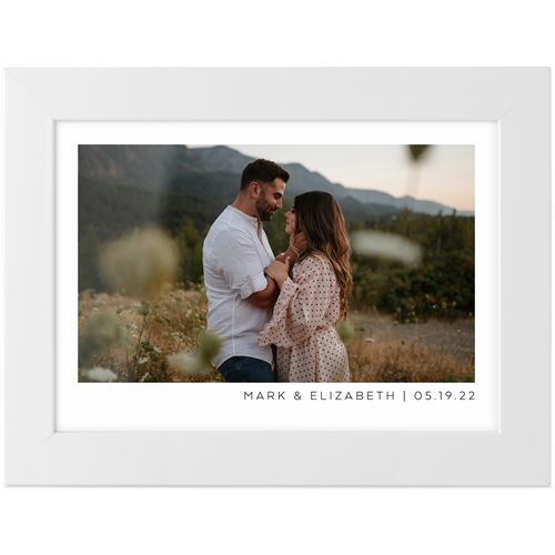 Gallery of One Tabletop Framed Prints, White, None, 5x7, Multicolor
