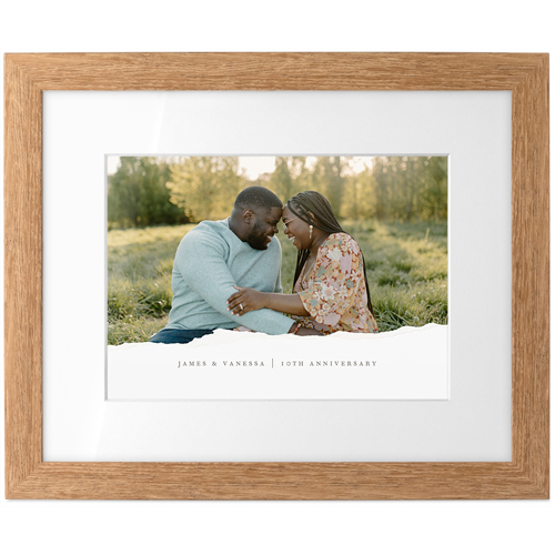 Textured Paper Tabletop Framed Prints, Natural, White, 5x7, White, white