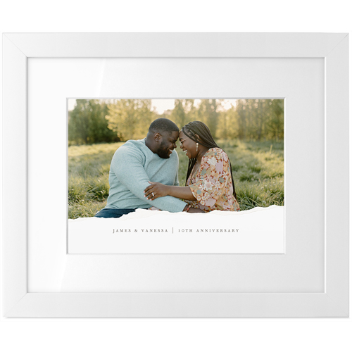 Textured Paper Tabletop Framed Prints, White, White, 5x7, White, white