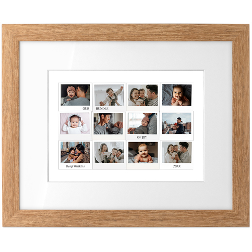 First Year Frames Tabletop Framed Prints, Natural, White, 5x7, White