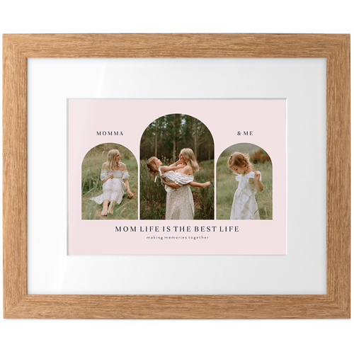 Family Portrait Arches Tabletop Framed Prints, Natural, White, 5x7, Pink, blush