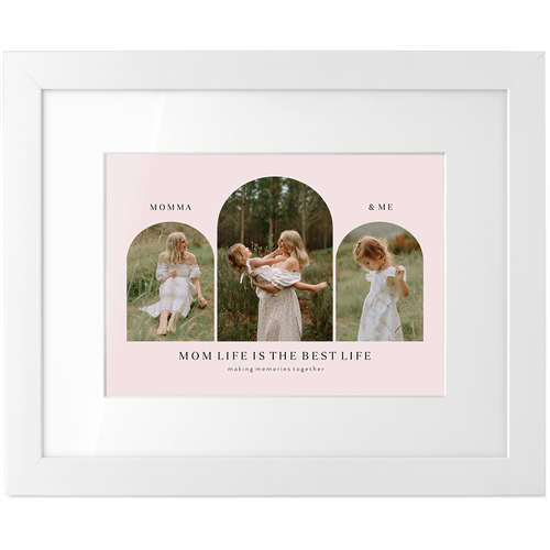 Family Portrait Arches? Tabletop Framed Prints, White, White, 5x7, Pink