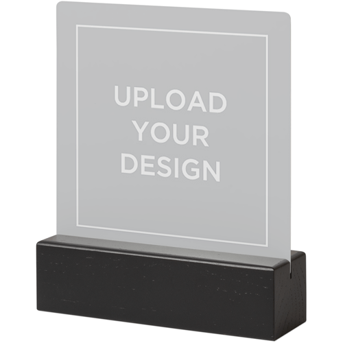 Upload Your Own Design Tabletop Metal Prints, 5x5, Black, Multicolor