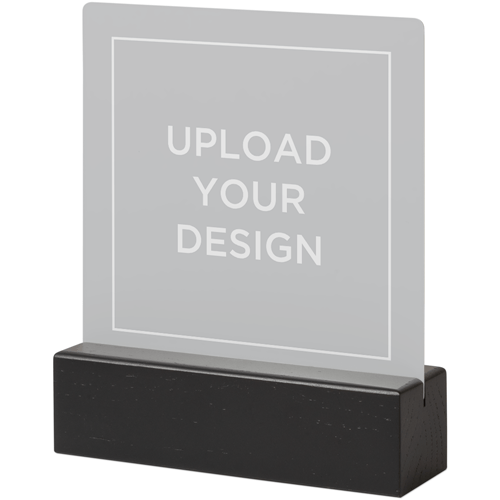 Upload Your Own Design Landscape Tabletop Metal Prints, 5x5, Black, Multicolor, multi