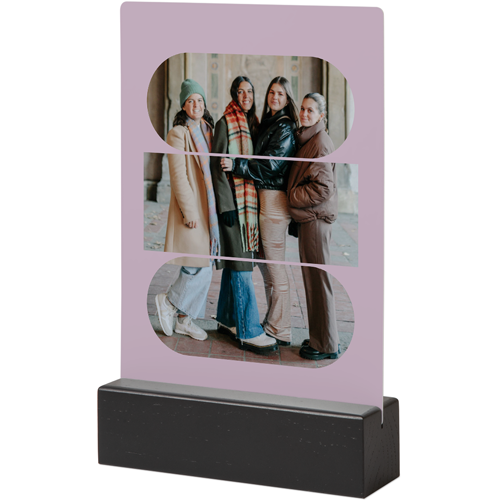 Connected Frames Tabletop Metal Prints, 5x7, Black, Purple
