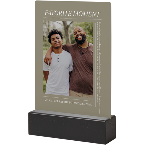 Editorial Snapshot Tabletop Metal Prints, 5x7, Black, Brown