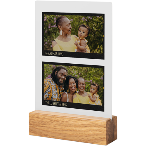 Film Frame Tabletop Metal Prints, 5x7, Natural, White