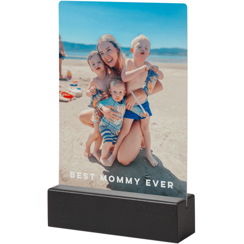 Photo Gallery Portrait Tabletop Metal Prints, 5x7, Black, Multicolor