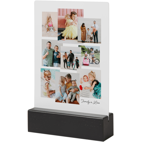 Gallery of Nine Tabletop Metal Prints, 5x7, Black, Multicolor