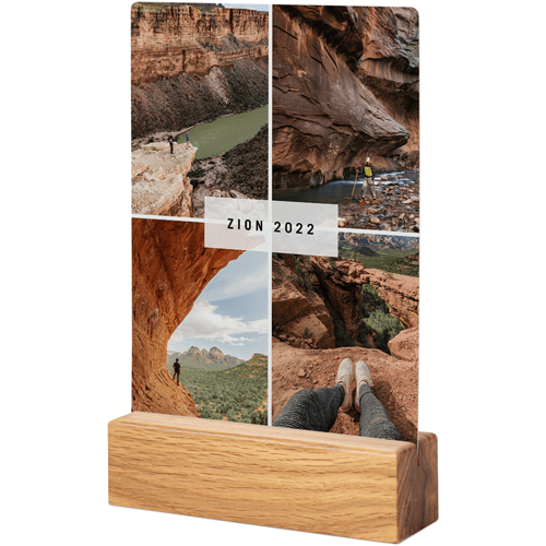 Moment In Time Tabletop Metal Prints, 5x7, Natural, White, white