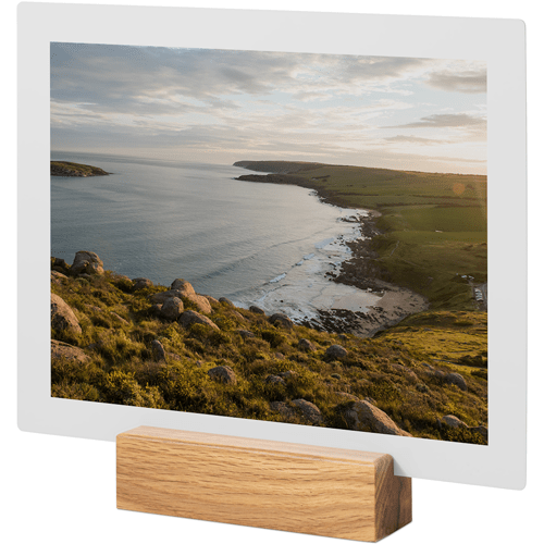 Framed Landscape Gallery Tabletop Metal Prints, 8x10, Natural, Multicolor, multi