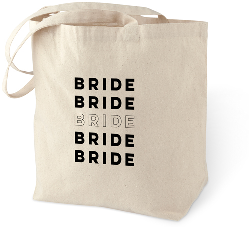 Bride Repeat Cotton Tote Bag, Multicolor