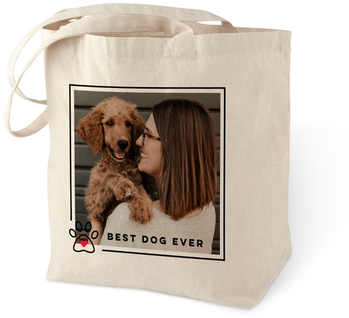 Best In Show Best Dog Ever Cotton Tote Bag, Red