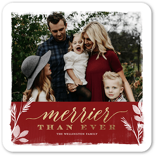 Brushed Boundary 5x7 Unique Holiday Cards Tiny Prints