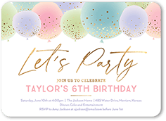 Personalised Birthday Invitations For Any Age 