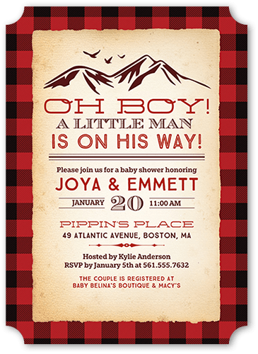 tiny prints invitations