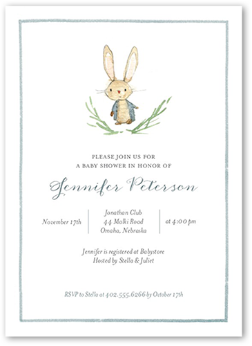 tiny prints baby shower invitations