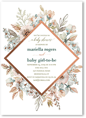 Cheap baby girl shower hot sale invitations