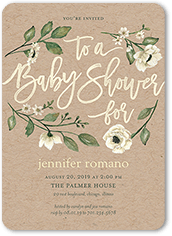 baby shower invitations  tiny prints