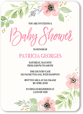 Pink Baby Shower Invitations Tiny Prints Page 1