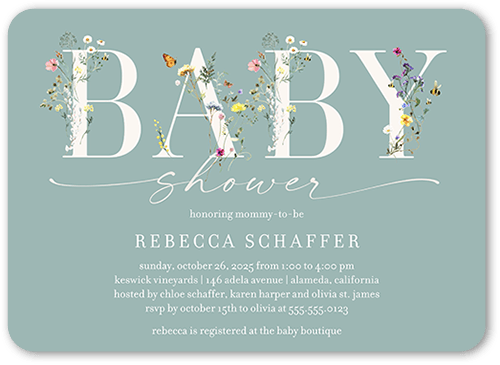 Shutterfly baby girl shower clearance invitations