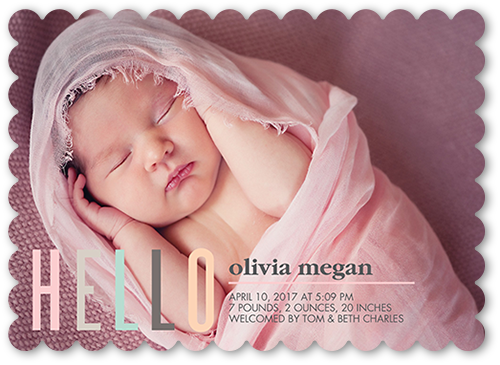 tiny prints birth announcements