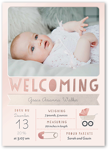 December best sale birth announcements