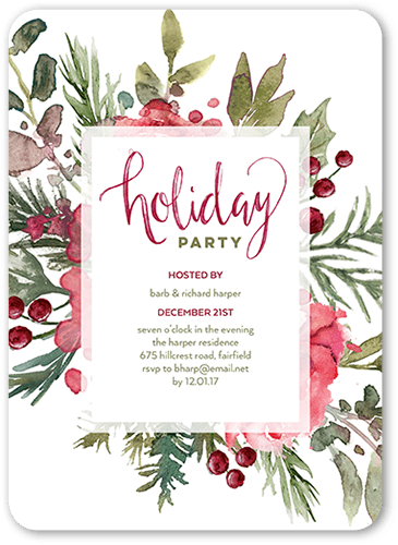 Holiday Tea Party Invitations 7