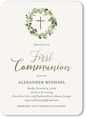 Inviti prima comunione bambino - First Communion boy invitations