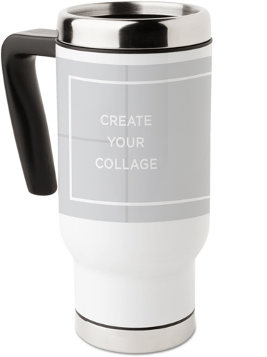 Create a Collage Travel Mug with Handle, 17oz, Multicolor