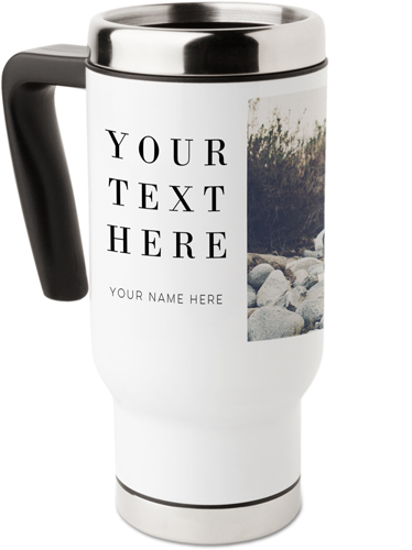 Text Gallery of One Travel Mug with Handle, 17oz, Multicolor