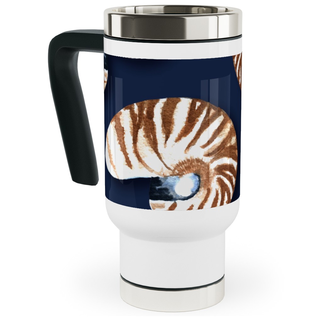 Nautilus - Indigo Travel Mug with Handle, 17oz, Blue, True Blue