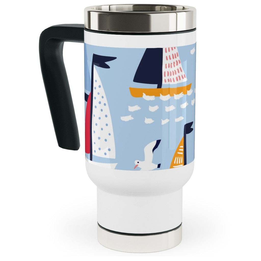Regatta Travel Mug with Handle, 17oz, Blue, True Blue