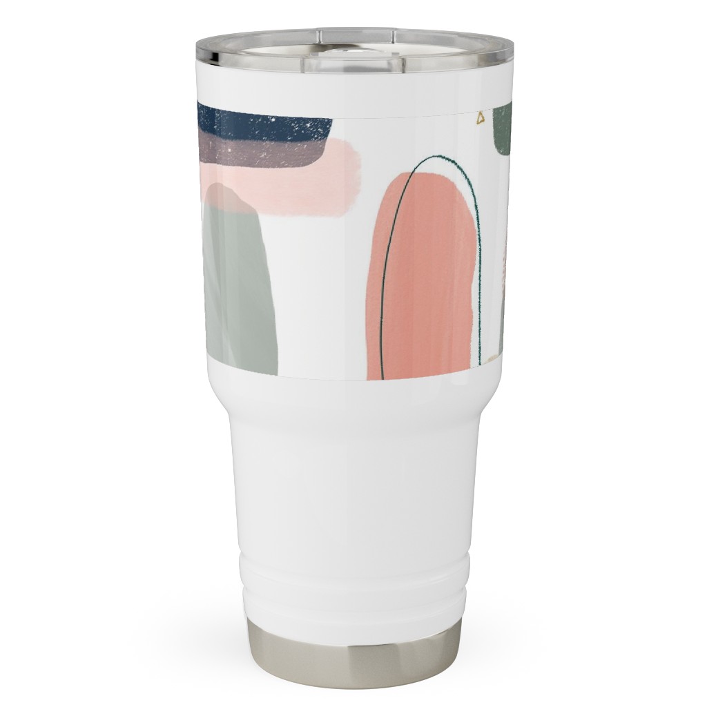 Abstract Minima - Multi Travel Tumbler, 30oz, Multicolor