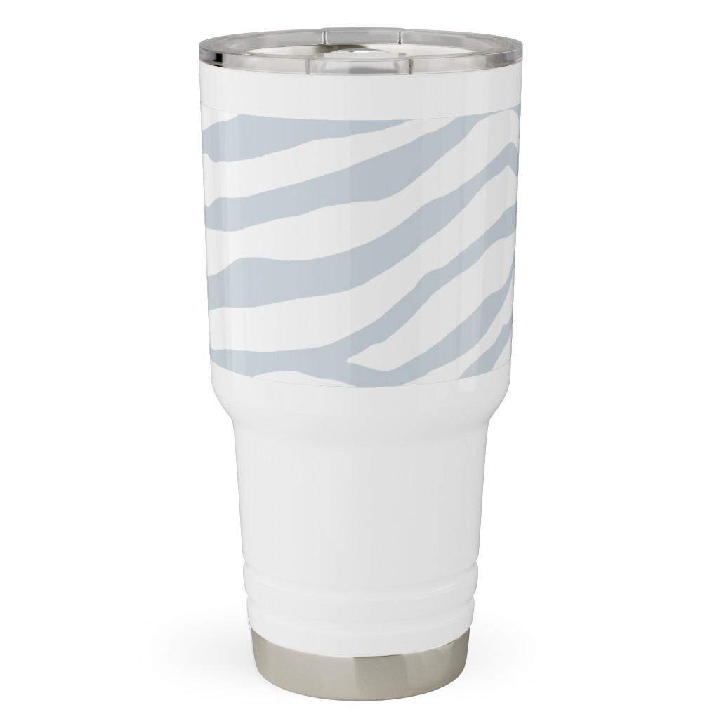 Brackenbury Beach Custom - Blue Travel Tumbler, 30oz, Gray, Gray